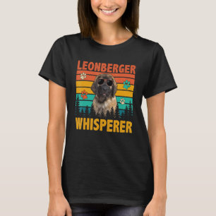 Vintage Retro Leonberger Whisperer Dog Sunglasses  T-Shirt