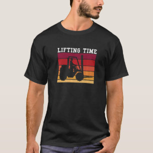 Vintage Retro Lifting Time Forklift Driver Premium T-Shirt