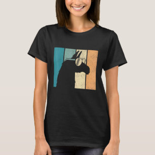 Vintage Retro Llama Alpaca Head Men Women Boys Gir T-Shirt