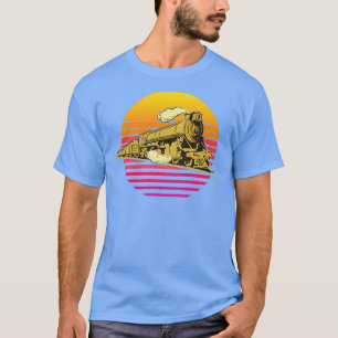 Vintage Retro Locomotive Train Lover And Driver T-Shirt