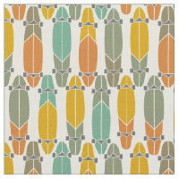 Vintage Retro Longboards Patterned