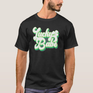 Vintage Retro Lucky Babe Bridal Bachelorette Party T-Shirt