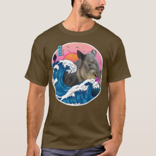 Vintage Retro Malayan tapir Wild Aesthetic Japan W T-Shirt