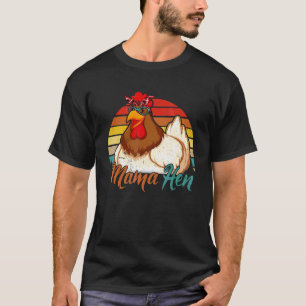 Vintage Retro Mama Hen Chicken Mother's Day T-Shirt