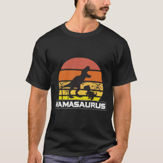 Vintage Retro Mamasaurus Sunset  T-Shirt