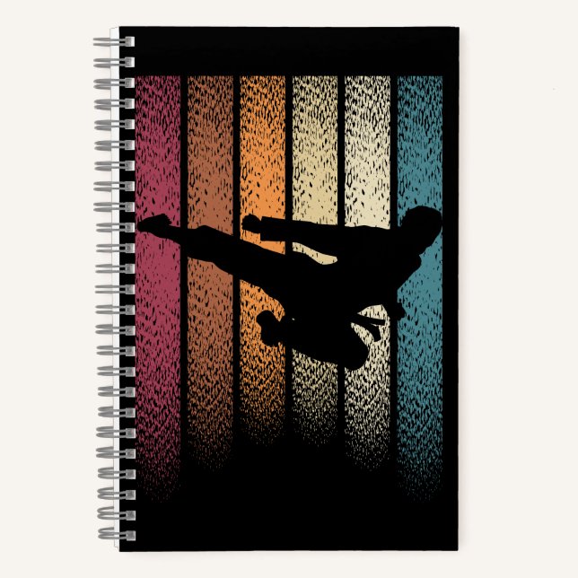 Vintage Retro Martial Arts Notebook (Front)