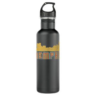 Vintage Retro Memphis Tennessee Skyline 710 Ml Water Bottle