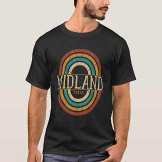 Vintage Retro Midland Texas TX Women Men Souvenirs T-Shirt