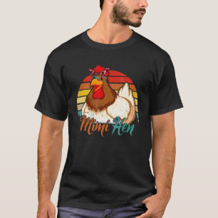 Vintage Retro Mimi Hen Chicken Mother's Day T-Shirt