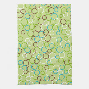 Vintage Retro Mod Lime Kitchen Towel