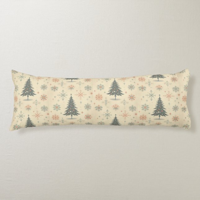 Vintage/Retro modern Christmas/winter Body Cushion (Front)