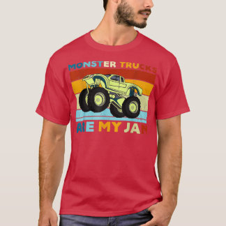 Vintage Retro Monster Trucks Are My Jam Monster Tr T-Shirt