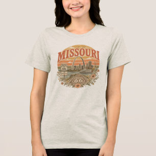 Vintage Retro Mother Road Gateway Apparel Tri-Blend Shirt
