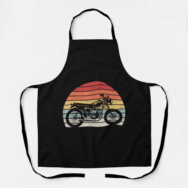 Vintage Retro Motorcycle Apron (Front)
