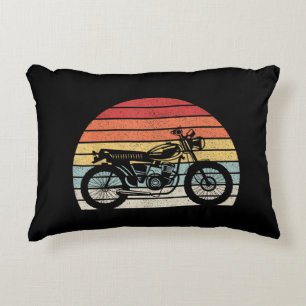 Vintage Retro Motorcycle Decorative Cushion