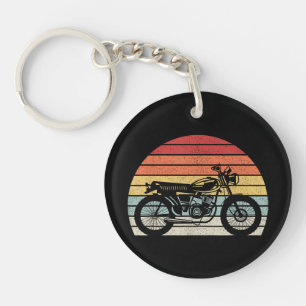 Vintage Retro Motorcycle Key Ring