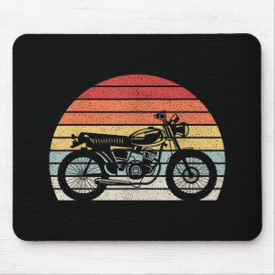 Vintage Retro Motorcycle Mouse Mat