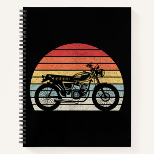 Vintage Retro Motorcycle Notebook