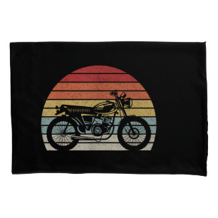 Vintage Retro Motorcycle Pillowcase