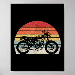 Vintage Retro Motorcycle Poster