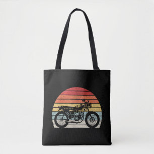 Vintage Retro Motorcycle Tote Bag