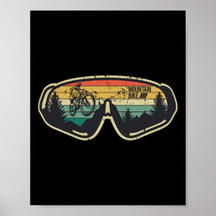 Vintage Retro Mountain Bike Mtb Downhill Biking Poster