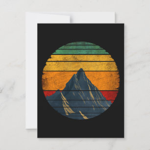 Vintage Retro Mountain Climbing Hiking Mountaineer Postcard