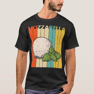 Vintage Retro Mozzarella Cheese  T-Shirt