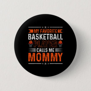 Vintage Retro My Favourite Sketll Player Calls Me 6 Cm Round Badge