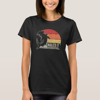 Vintage Retro Nailed It Hammerhead Shark T-Shirt