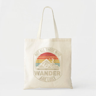 Vintage Retro Not All Those Who Wander Are Lost Na Tote Bag
