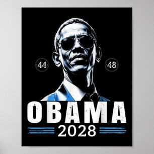 Vintage Retro Obama 2028 48th President America Me Poster