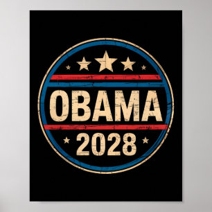 Vintage Retro Obama For President 2028 Premium Poster