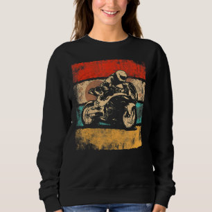 Vintage Retro Off Road Motorcycle Motocross Dirt B Sweatshirt