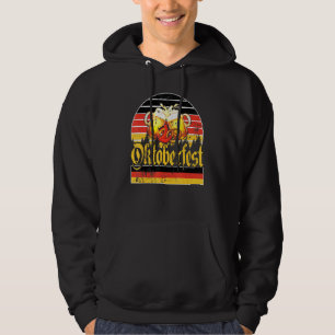 Vintage Retro Oktoberfest Germany Flag Drinking Be Hoodie