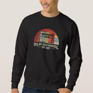 Vintage Retro Old School Hip Hop 80s 90s Cassette Sweatshirt