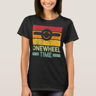 Vintage Retro Onewheel Time E Skateboard T-Shirt