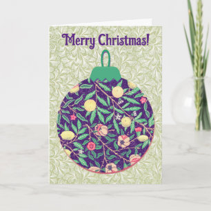 Vintage Retro Ornament Christmas Card