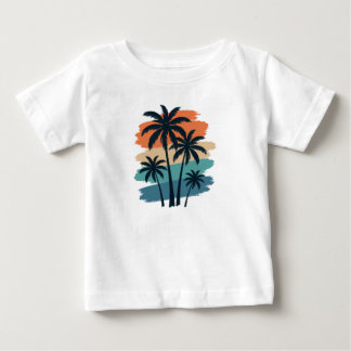 Vintage Retro Palm Trees T-Shirt – Sunset Tropical