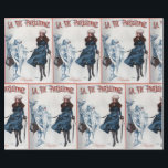 Vintage Retro Paris France Christmas Art Wrapping Paper<br><div class="desc">This vintage French Christmas Card makes the perfect Holiday greeting for friends,  family,  and coworkers.</div>