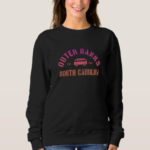Vintage Retro Pastel Gradient Outer Banks Obx Nort Sweatshirt