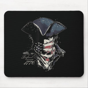 Vintage Retro Patriot Defiant Since 1776 Us Flag 4 Mouse Mat