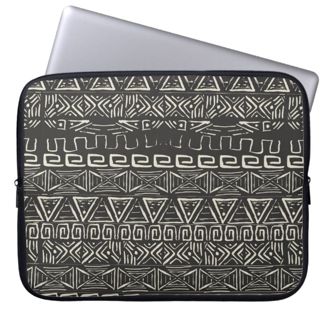 vintage retro pattern. Aztec background.  Laptop Sleeve (Front)