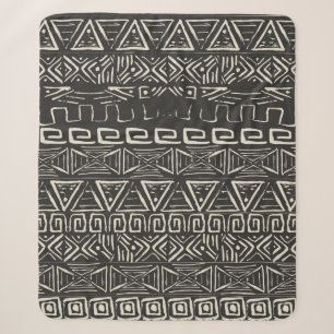 vintage retro pattern. Aztec background.  Sherpa Blanket