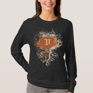 Vintage retro Pattern Monogram V T-Shirt