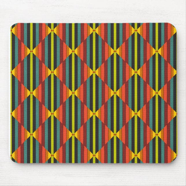 Vintage Retro Pattern  Mouse Mat (Front)