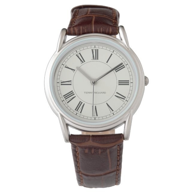 Vintage Retro personalised name Watch (Front)