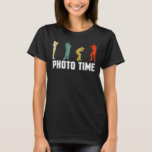 Vintage Retro Photo Time Photographer Camera T-Shirt