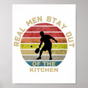 Vintage Retro Pickleball Funny Poster