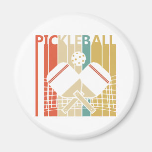 Vintage Retro Pickleball  Magnet